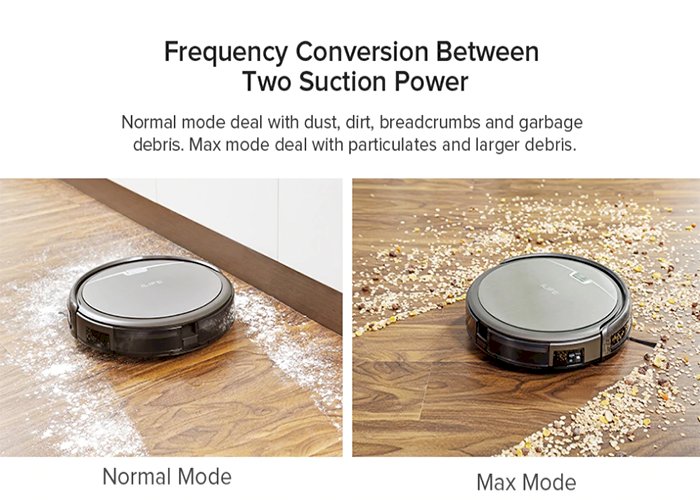A4s Robot Vacuum Cleaner Powerful Suction for Thin Carpet & Hard Floor Large Dustbin Miniroom Function Automatic Recharge