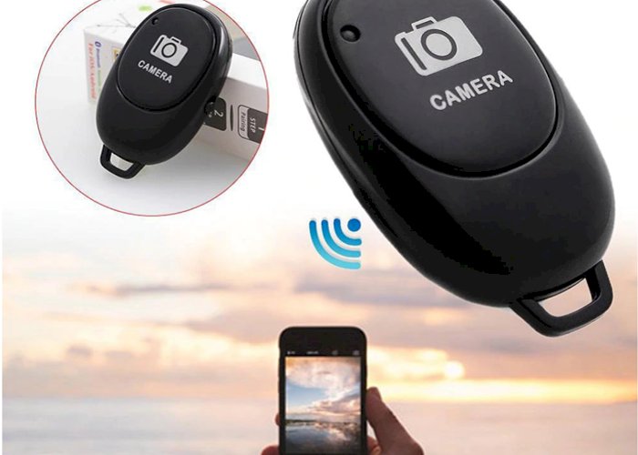Mini Bluetooth Remote Control Button Controller Self-Timer Camera Shutter Release Phone Selfie for ios / Android - Druzza