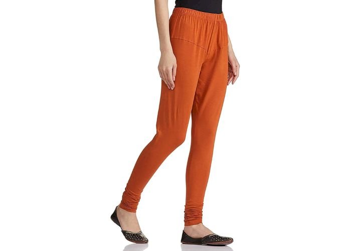 Lovely India Fashion Full Stretchable Solid Regular Shining Leggings for Women and Girls Colour Rest