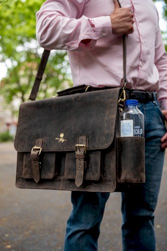 "The Sultan" Men's Convertible Messenger Bag/Backpack